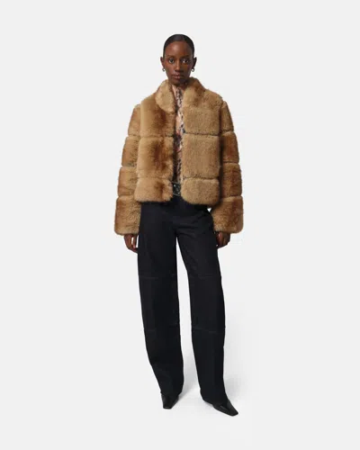 Apparis Sai Mink Coat In Multi