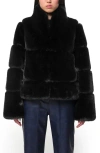 APPARIS APPARIS SAI SHORT RECYCLED POLYESTER PLUCHE™ FAUX FUR COAT