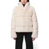 Apparis Sai Recycled Fur Coat In Cream