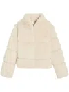 Apparis Sai Recycled Fur Coat In Neutrals