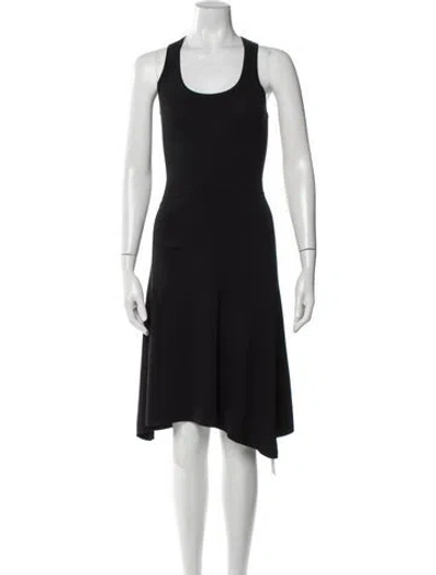 Pre-owned Apparis Scoop Neck Knee-length Dress In Black