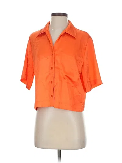 Pre-owned Apparis Short Sleeve Blouse In Orange