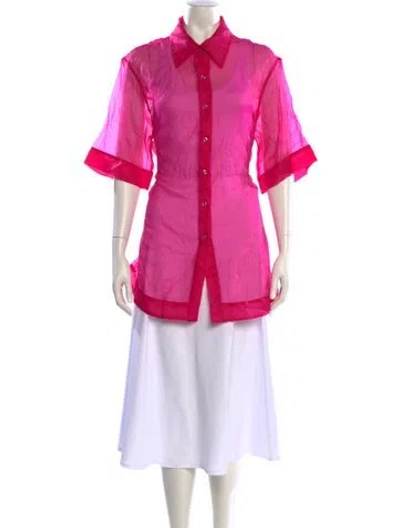 Pre-owned Apparis Short Sleeve Tunic W/ Tags In Pink