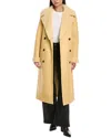 Apparis Simone Double-breasted Coat In Gold