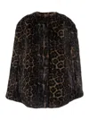 Apparis Leopard-print Cape In Animal Print