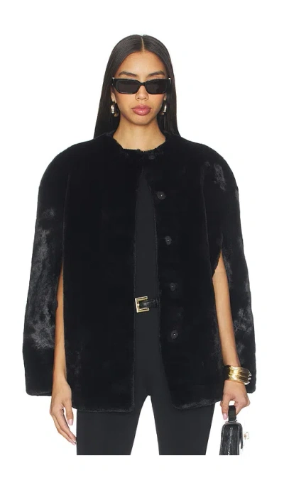 Apparis Sloane Cape In Black