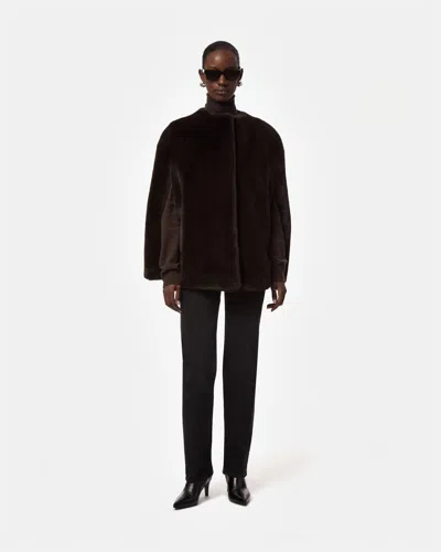 Apparis Sloane Cape In Espresso