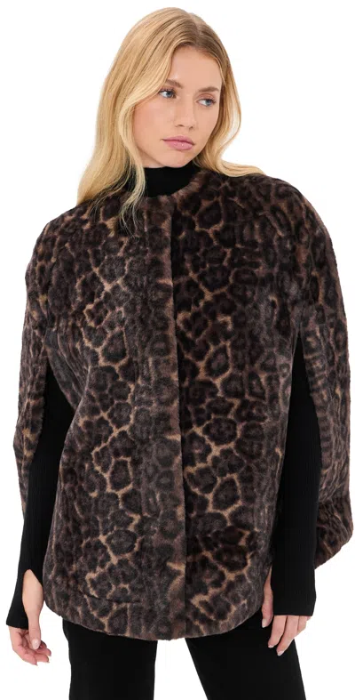 Apparis Sloane Leopard Cape Dark Leopard