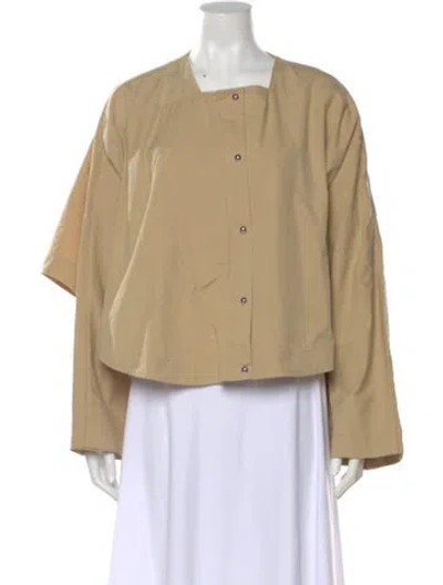 Pre-owned Apparis Square Neckline Long Sleeve Top In Neutral