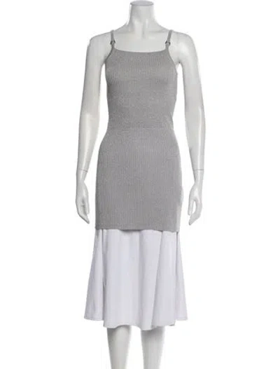 Pre-owned Apparis Square Neckline Sweater In Gray