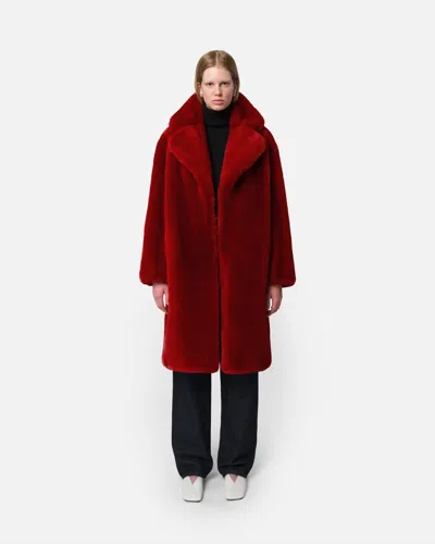 APPARIS STEFFI COAT ROUGE