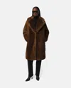 Apparis Steffi Mink Coat In Brown