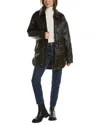 Apparis Stevie Oversized Quilted Shacket In Black