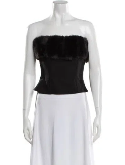 Pre-owned Apparis Strapless Top In Black