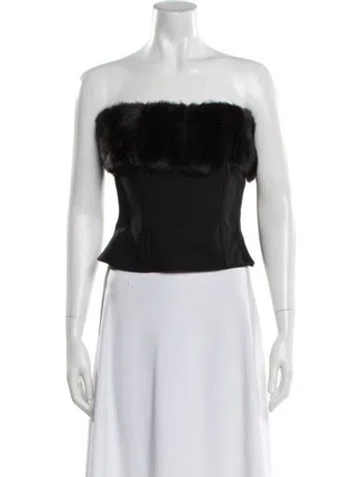 Pre-owned Apparis Strapless Top In Black