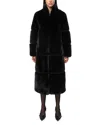 Apparis Sylke Recycled Fur Coat In Noir