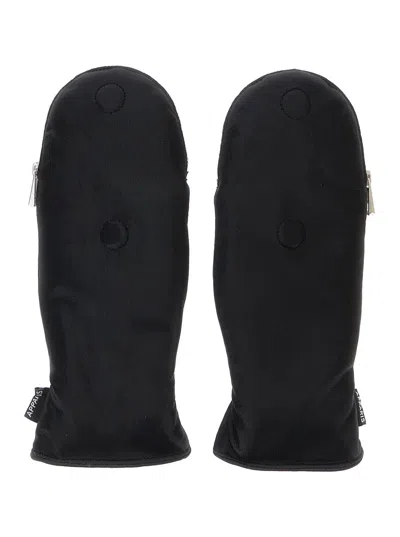 Apparis Synthetic Fur Lined Gloves In Black