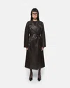 Apparis Tate Faux Leather Trench Coat