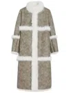 Apparis Tilly High-neck Faux-fur Coat In Neutrals