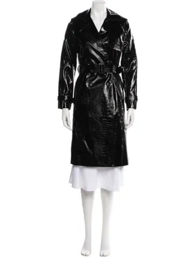 Pre-owned Apparis Trench Coat In Black