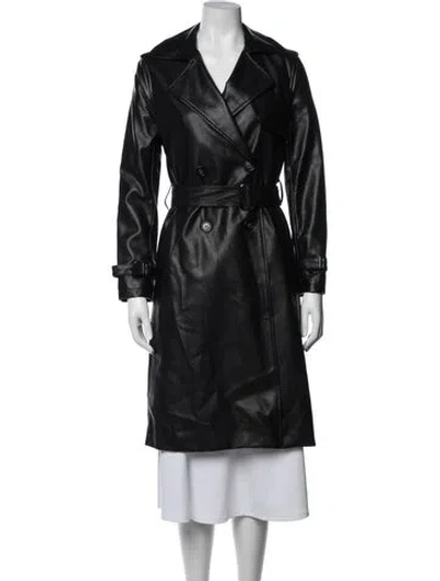 Pre-owned Apparis Trench Coat In Black