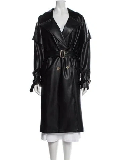 Pre-owned Apparis Trench Coat In Black