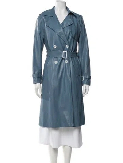 Pre-owned Apparis Trench Coat In Blue
