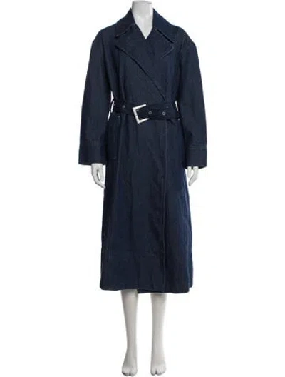 Pre-owned Apparis Trench Coat W/ Tags In Blue