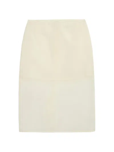 Apparis Tyra Organza Midi Skirt In Brown