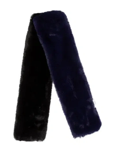 Pre-owned Apparis Ugg Faux Fur Patterned Stole In Multi