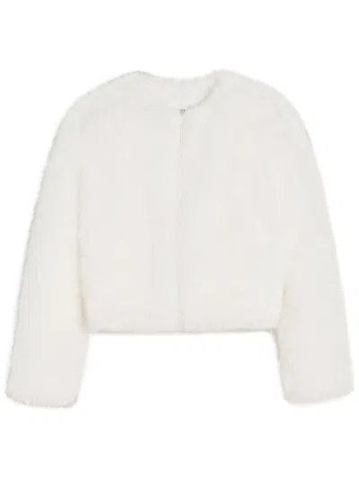 Apparis Uma Faux-fur Jacket In White