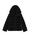Apparis Unisex Goldy Faux Fur Short Coat - Little Kid, Big Kid In Noir