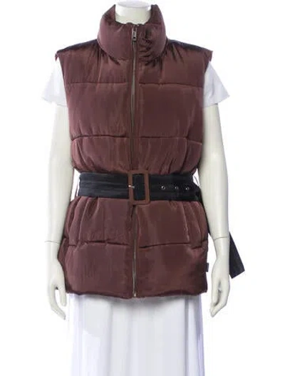 Pre-owned Apparis Vest In Brown