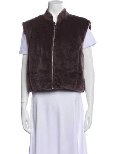 Pre-owned Apparis Vest In Brown