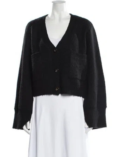 Pre-owned Apparis V-neck Sweater In Black