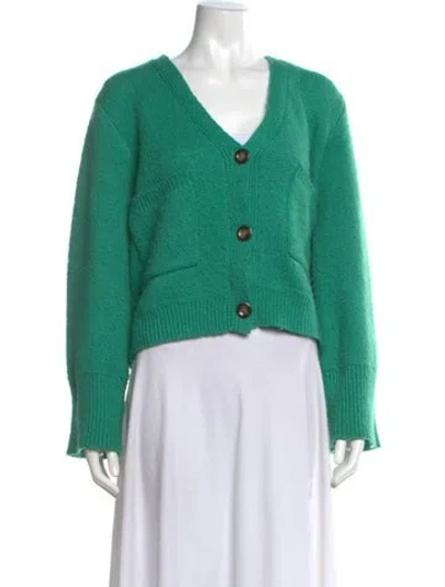 Pre-owned Apparis V-neck Sweater In Green