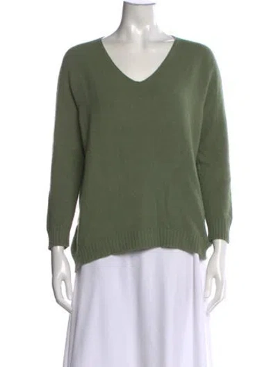Pre-owned Apparis V-neck Sweater In Green
