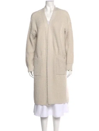 Pre-owned Apparis V-neck Sweater In Neutral