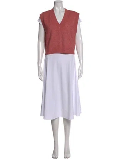Pre-owned Apparis V-neck Sweater In Pink