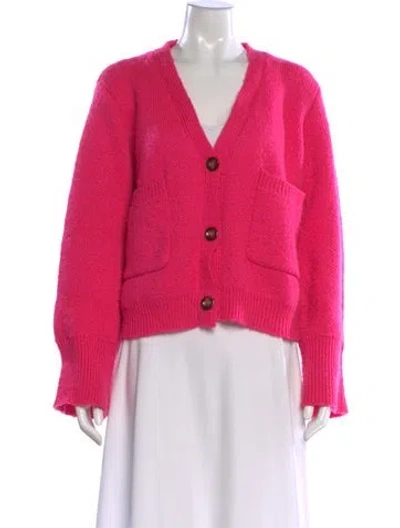 Pre-owned Apparis V-neck Sweater In Pink