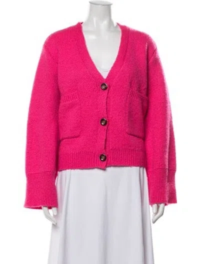 Pre-owned Apparis V-neck Sweater In Pink