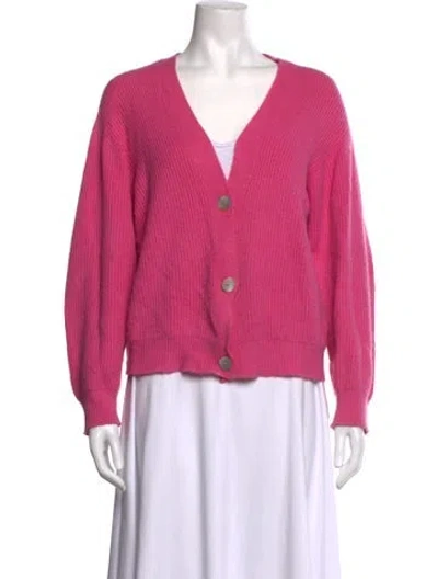 Pre-owned Apparis V-neck Sweater In Pink