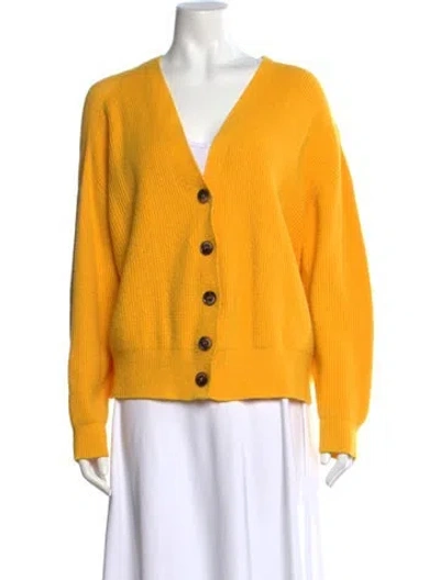 Pre-owned Apparis V-neck Sweater In Yellow