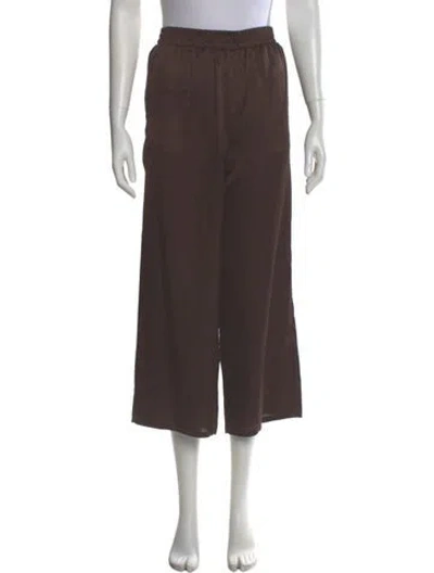 Pre-owned Apparis Wide Leg Pants In Brown