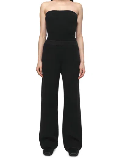Apparis Women's Allegra Knit Wide-leg Pants In Black
