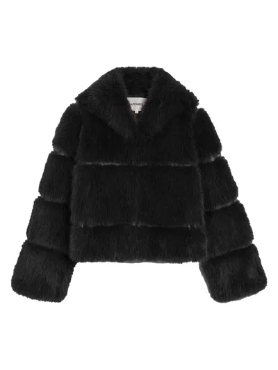 Apparis Women's Sai Faux-sable Fur Coat In Black