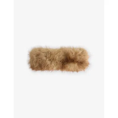 Apparis Womens Eleni Faux-fur Headband Blonde Mink In Brown