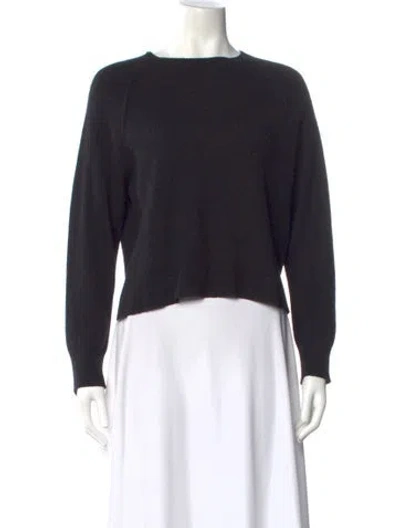 Pre-owned Apparis Wool Scoop Neck Sweater In Black