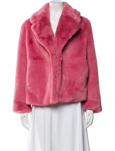 Pre-owned Apparis X Mansur Gavriel Fur Jacket In Pink
