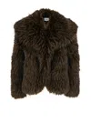 Apparis Yara Faux-fur Coat In Brown